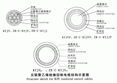 KYJV，KYJVP，KYJV22額定電壓0.6/1kV交聯(lián)聚乙烯絕緣控制電纜