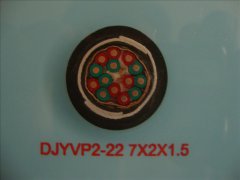 DJYVP2-22 0.3/0.5KV 7*2*1.5鎧裝計算機(jī)屏蔽電纜